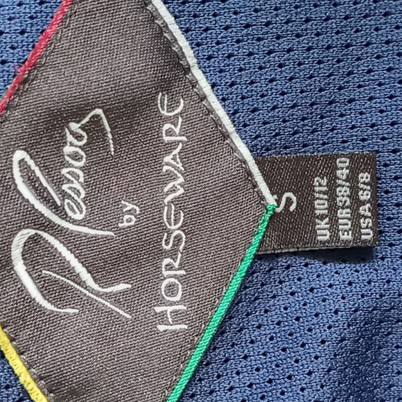 R.Pessoa By Horseware Hooded Riding Rain Jacket Size Small Navy/Red - Picture 14 of 16